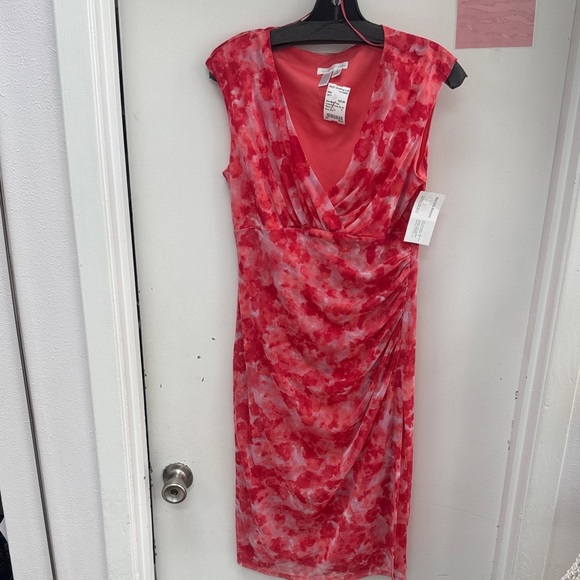 London Times Dresses & Skirts - London Times Red and Red Midi Dress Size 10 NWT